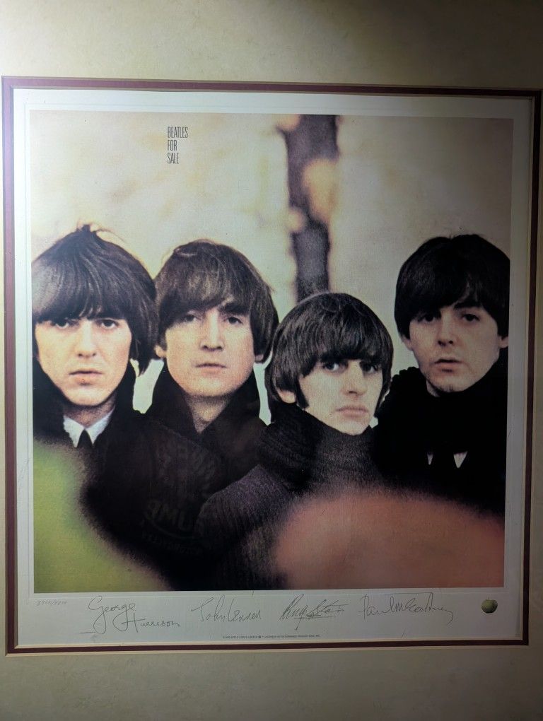 The Beatles for Sale signed lithograph print 3700/9800