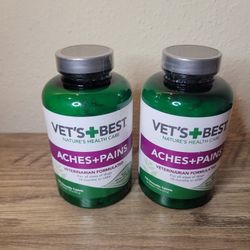 Vet’s Best Aches + Pains for Dogs, 2-Pack(300Tabs) EXP:05/26