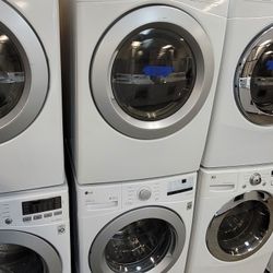 LG Front Load Washer and Stackable Gas Dryer Set