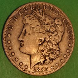 1885 S Morgan Silver Dollar 