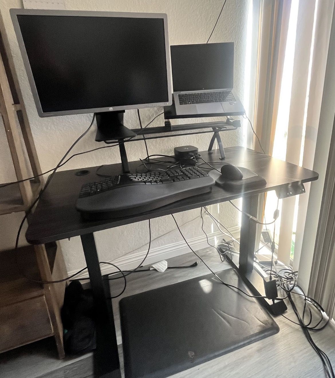 Electric Standing Office Computer Desk And Computer Office Chair-Like New