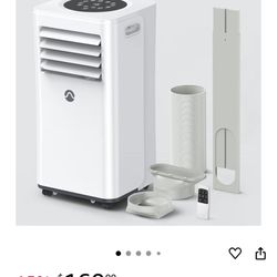 10000 BTU Air Conditioner Portable for Room up to 450 Sq. Ft. 3-in-1 Portable AC Unit with Digital Display, Remote Control 24H Timer Sleep Mode