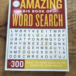 New, Amazing Big Book Of Word Search.  300 Puzzles.  Retails for $20