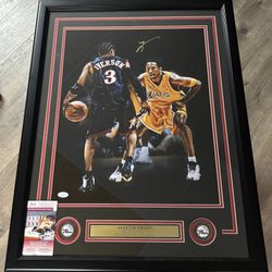 Allen Iverson Signed/framed  Photos (2 Different Ones)