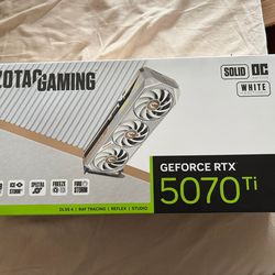 Zotac White RTX 5070ti  16GB Graphics Card  GPU