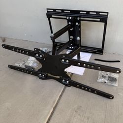 New In Box 32 To 65 Inch Dual Arm Swivel TV Television Wall Mount Bracket Stand 110 Lbs Capacity With Hardwares 