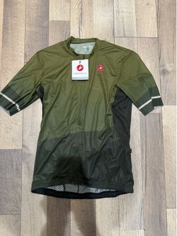Castelli Green cycling jersey size large