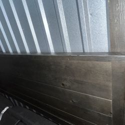 Grey Wood Bed Frame For King Size Bed