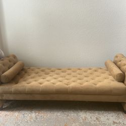 House of Hampton Tufted Chaise Lounge – Brown | Perfect Condition