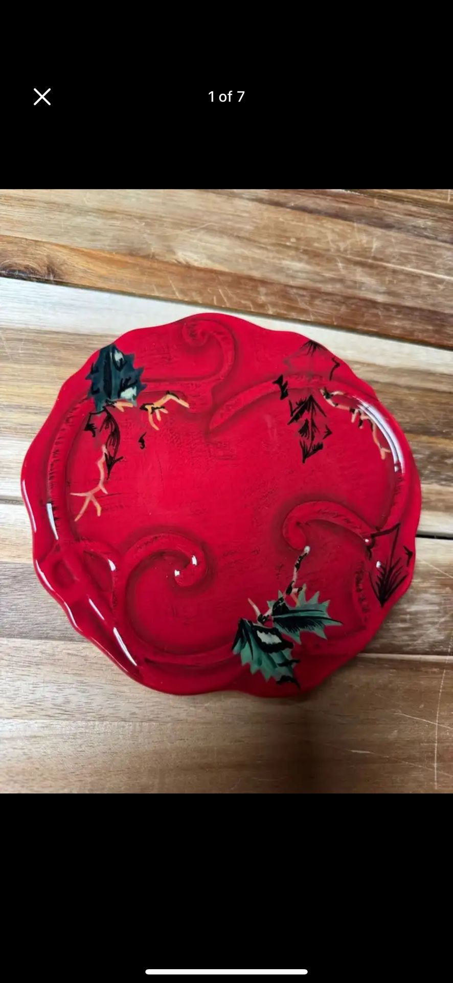 Tracy Porter Festive Canapé Plates New