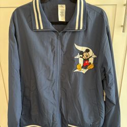 Disney Parks Mickey & Friends Embroidery Blue Jacket 