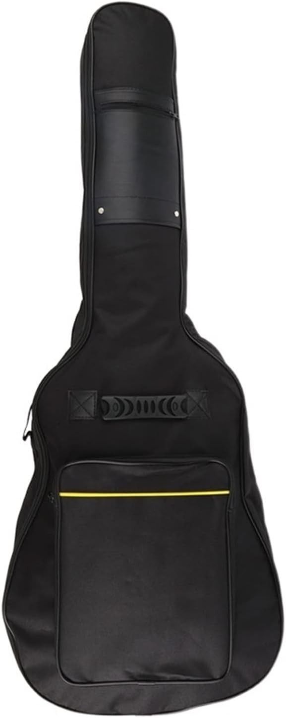 41-Inch Padded Canvas Guitar Bag – 0.2 in Thick, Double Shoulder Straps, Fits 38–41'' Acoustic
