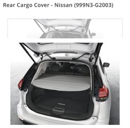 OEM part for Nissan Rogue. Retractable Cargo Cover for 2014 2015 2016 2017 2018 2019 2020 Nissan Rogue SUV