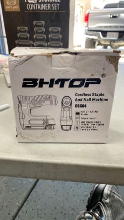 Bhtop Cordless Staple And Nail Machine