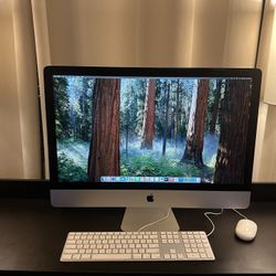 2019 Apple iMac 27-inch 5k Retina Display 32gb Ram 3ghz Intel Core i5 Processor 500gb Storage. macOS sequoia. Wired Keyboard And Mouse. Works Great 