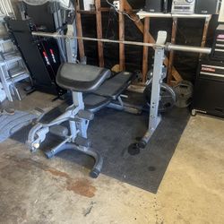 Workout Equipment, Bench Press, Barbell, Weights
