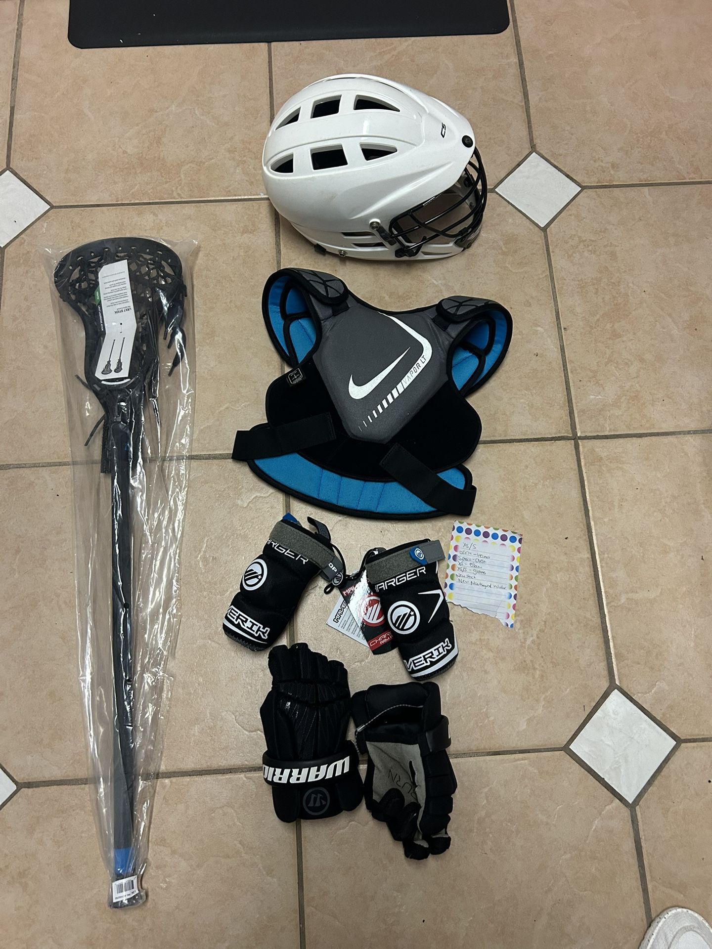 Youth Xs/s Lacrosse Equipment. Full Set