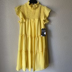 Brand new woman’s Maison Tara brand yellow colored dress up for sale