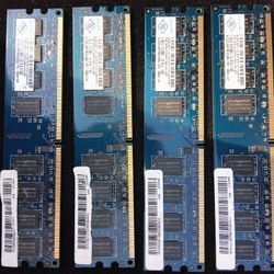 Nanya 2GB DDR2 Desktop RAM module x4