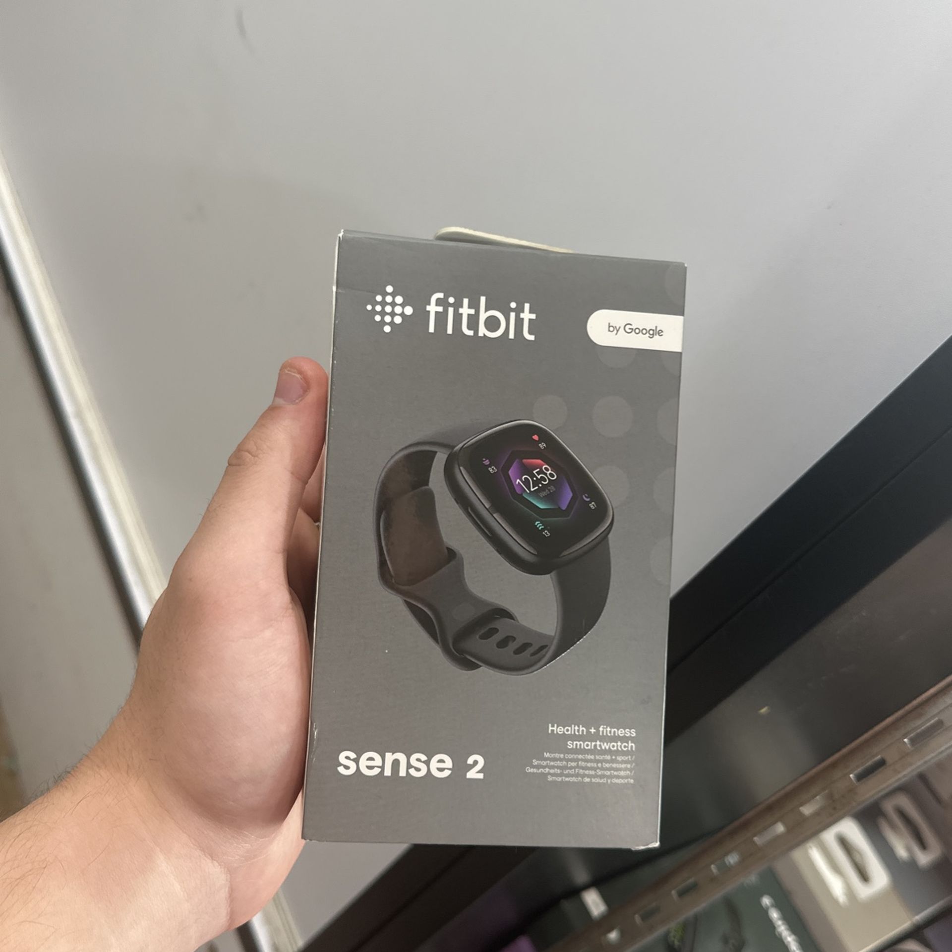 Fitbit Sense 2 Advanced Health and Fitness Smartwatch - Shadow Grey/Graphite Aluminum Brand New
