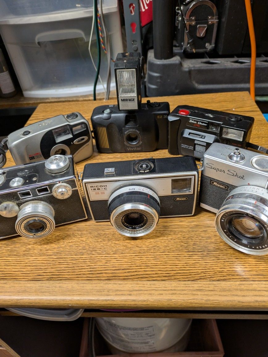 Six Vintage Cameras