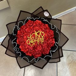 Rosas Rojas Eternas/ Ribbon Roses 