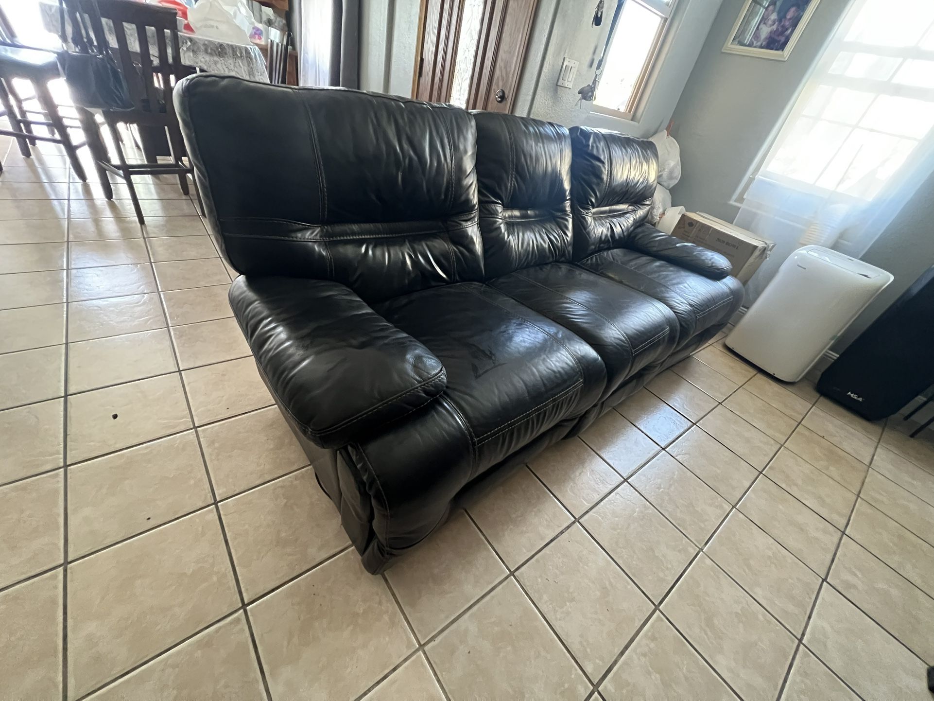 Black Leather Couch