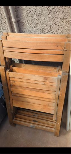 Wooden Folding Chairs Set of 4