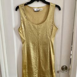 A-Line Anne Klein Dress Metallic 