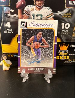 2016-17 Panini Donruss Signature Series D'Angelo Russell #23 Auto Signed Card