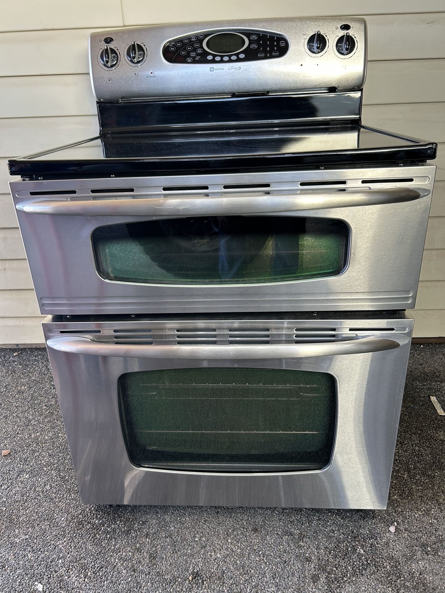Maytag Gemini Electric Stove Stainless Steel