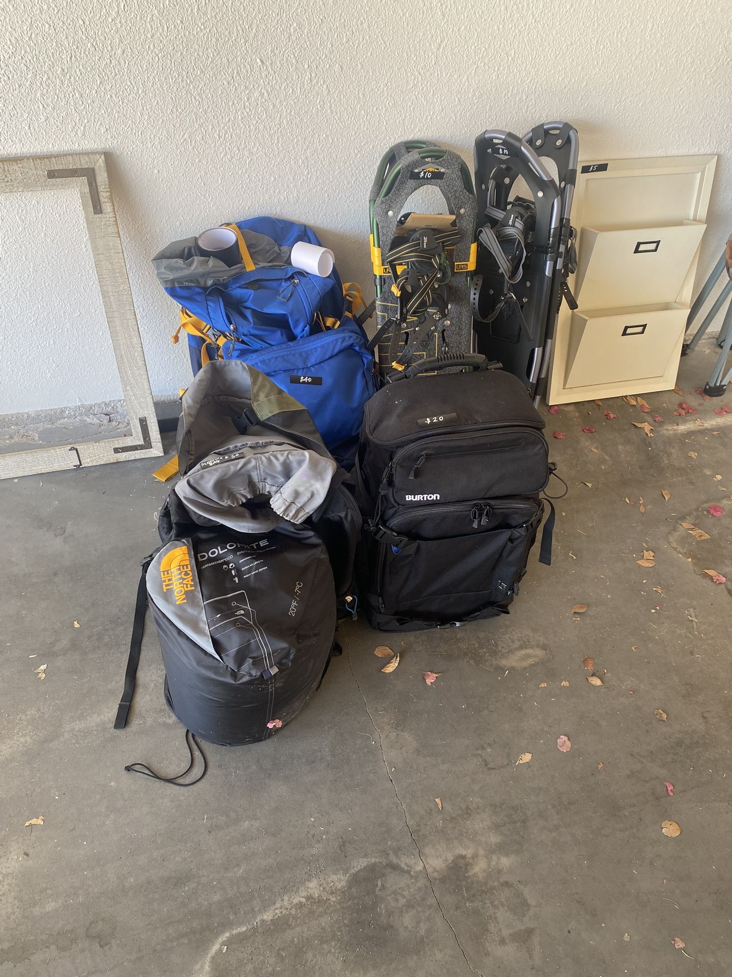 Backpacks , Sleeping Bag, Camera Bag
