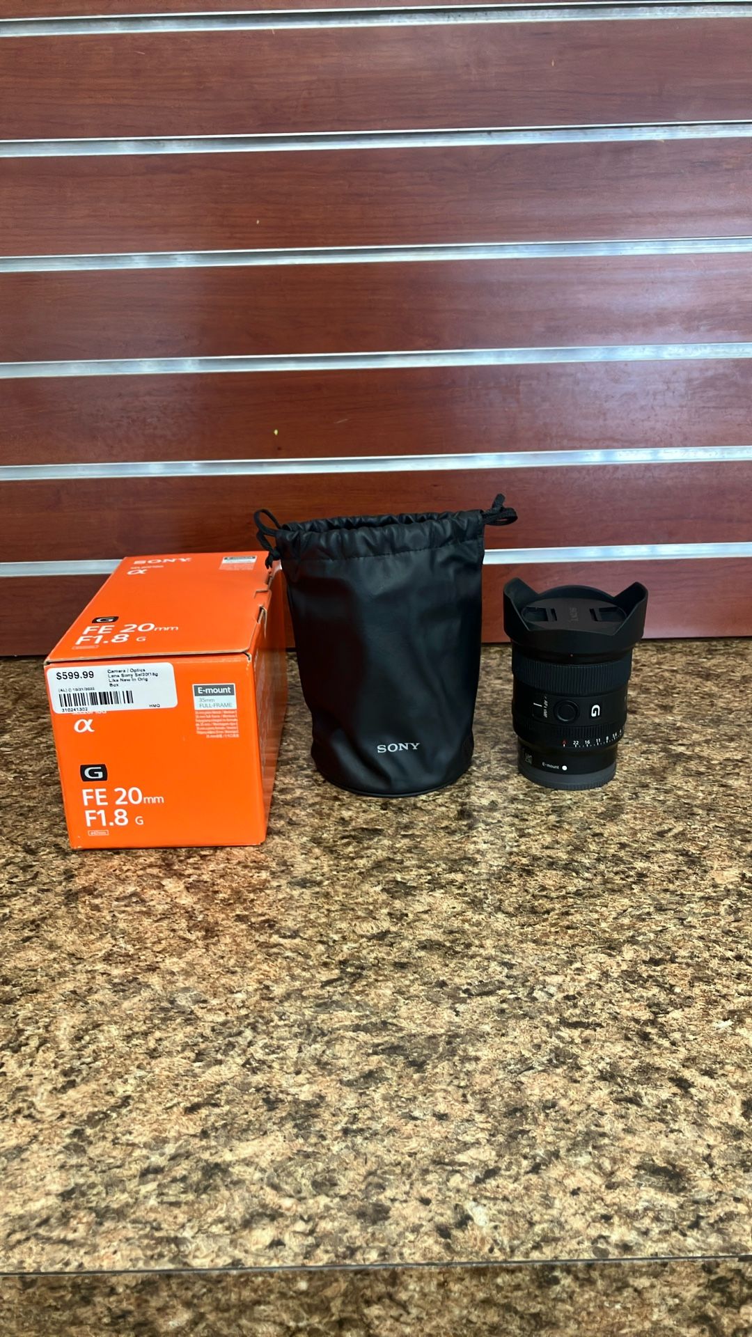 Camera Optics Lens Sony Sel20f18g