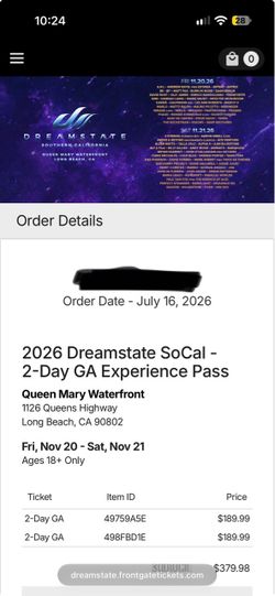 DREAMSTATE 2026