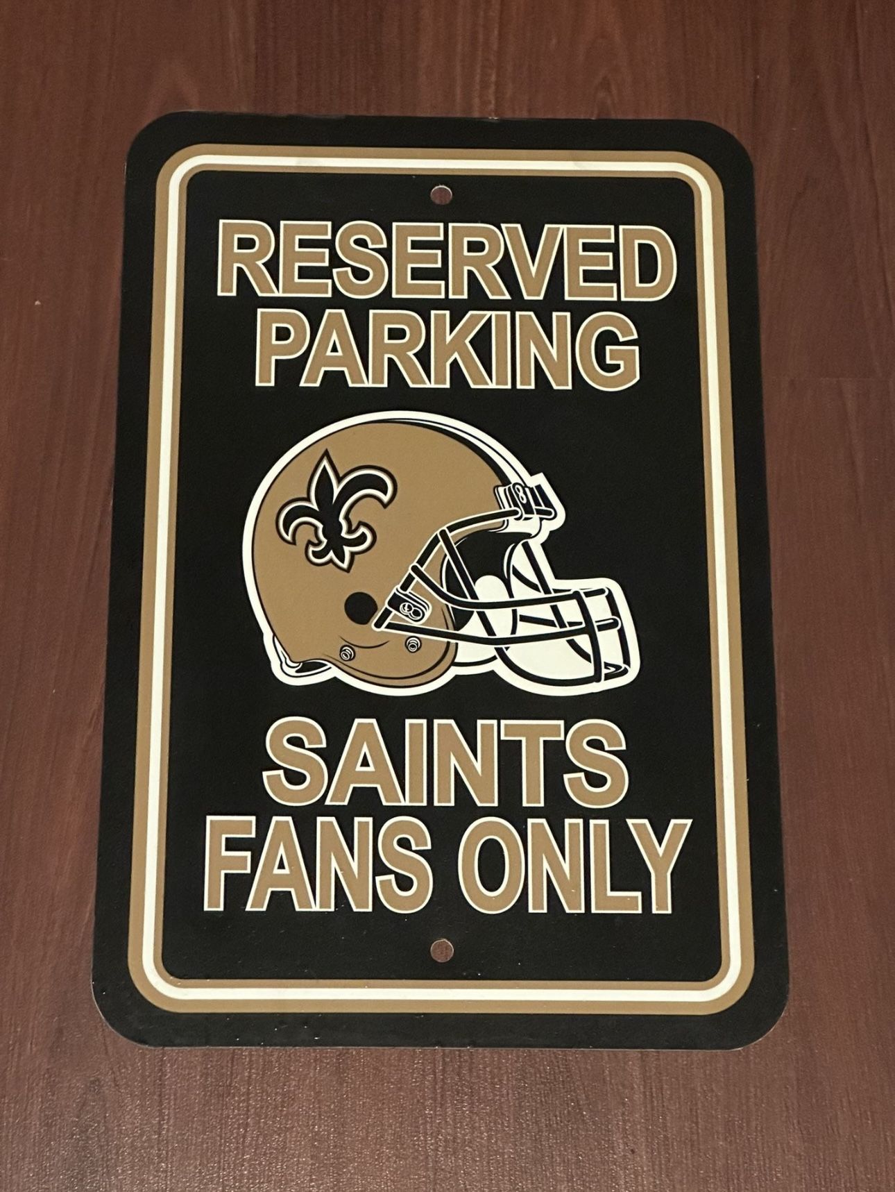 New Orleans Saints “Fans Only” Bar Sign