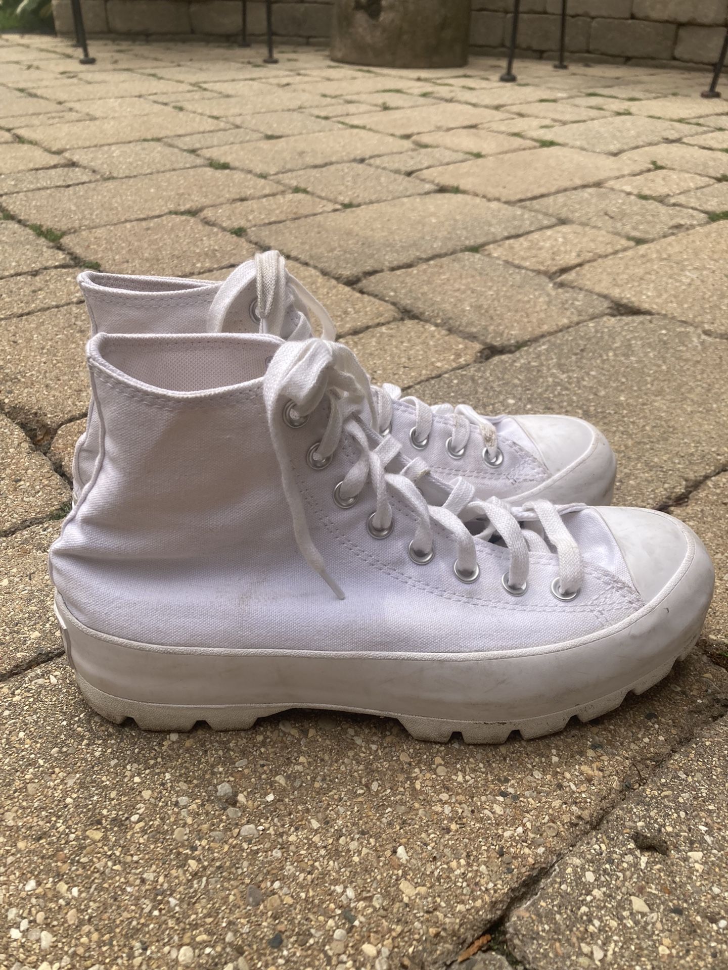 Converse All Star Chuck Taylor Lugged Platform White Sneakers