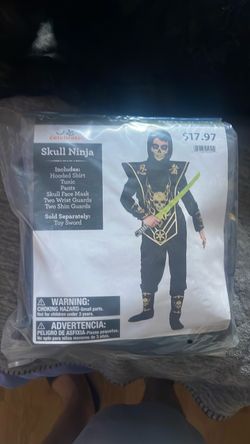 Skull Ninja Kids Halloween Costume