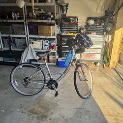 Used Silver E Bike