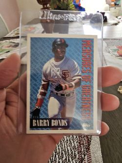 Barry Bonds '94 Topps Measures Of Greatness Baseball Card 