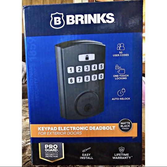 BRINKS Electronic Keypad Deadbolt