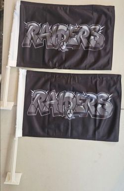 Raiders Car Flags 1 Pair $25 Firm On Price