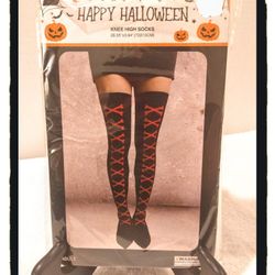 ☠️ X - BONE ☠️ Thigh Highs (Knee High Socks) - 28.25" Tall  (OSFM) *NIP*