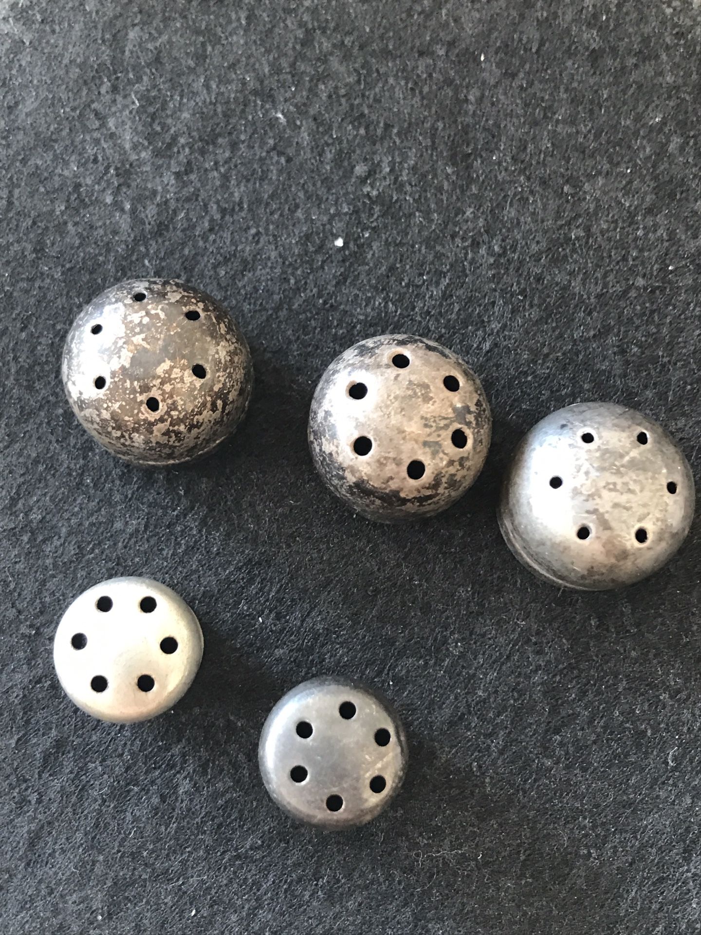 Sterling Silver Salt/pepper Tops