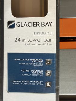 Glacier Bay Innburg 24” Brushed Nickel Towel Bar.