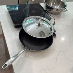 Tramontina Induction Cooktop With One Pack, One Pan And Universal Lid