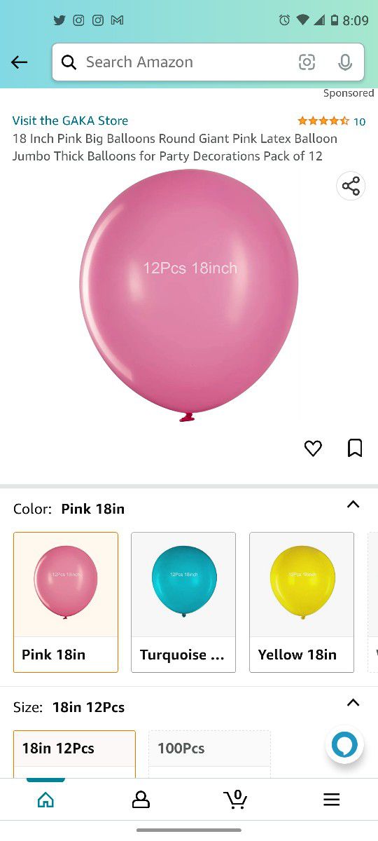 Pink Party Balloon 