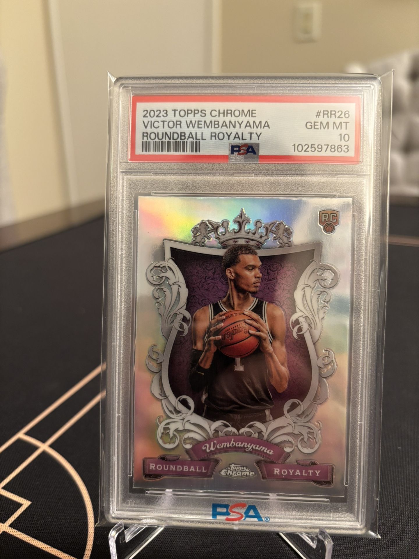 Topps Chrome Gem Mint 10 Wemby