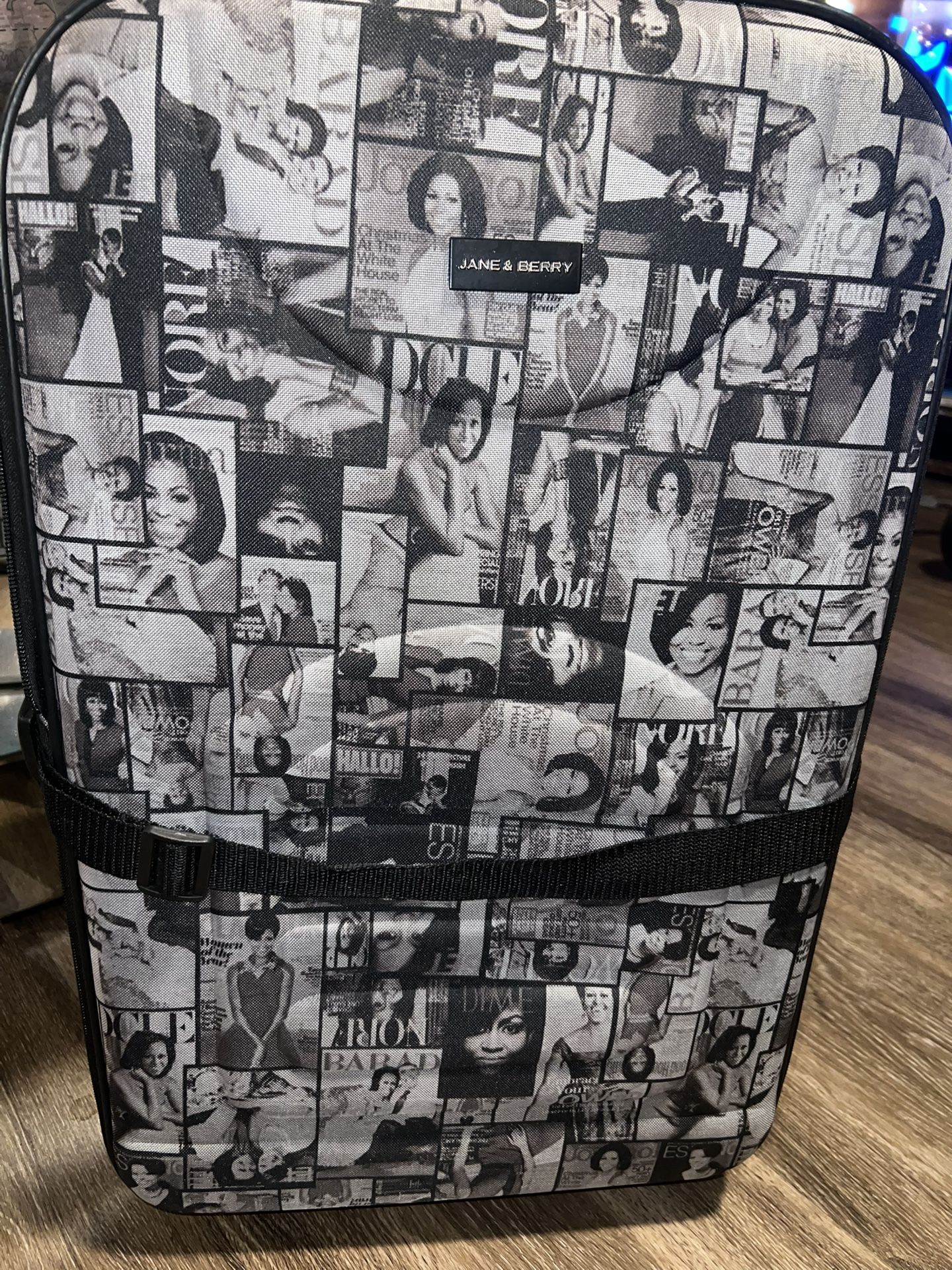 Jane & Berry “Michelle Obama” Montage Tribute Suitcase