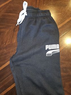Puma Joggers Youth XL 18-20 Bkack & White