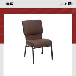 Stackable Burgundy Chairs 
